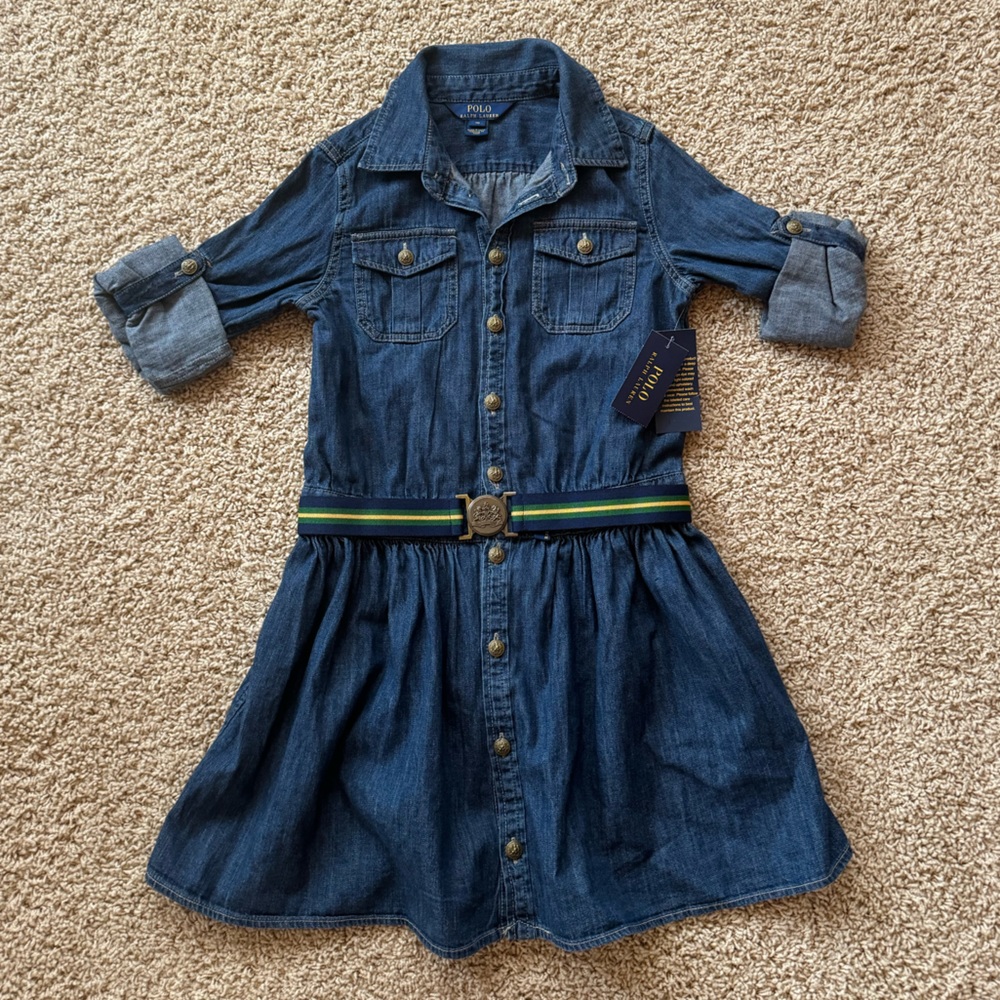 Polo Ralph Lauren Kid’s Denim Dress Girl’s Size 10